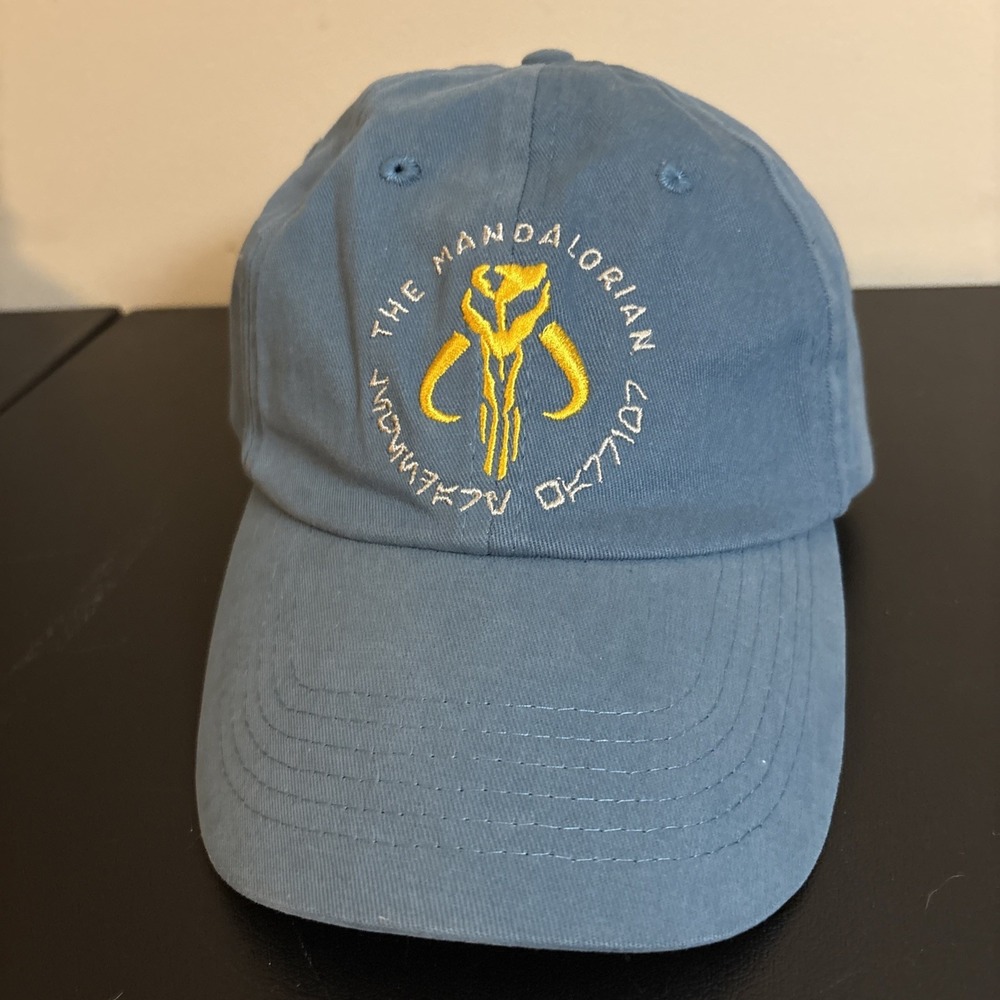 Star Wars The Mandalorian Hat Mythosaur Strap Back Cap Blue Adjustable Funko